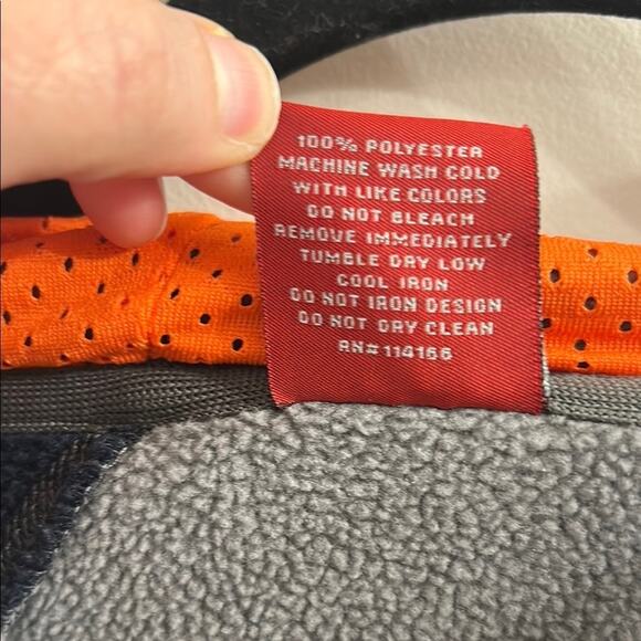 Colosseum Auburn Tigers War Eagle Gray Navy Orange Half Zip Hoodie Size Large - Picture 7 of 7